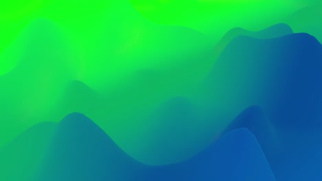 4k seamless loop with abstract fluid blue green gradients, inner glow wavy surface. beautiful color gradients as abstract liquid background, smooth animation. 3d in flat pleasant modern style