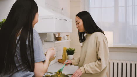 two japanese friends in the kitchen 2