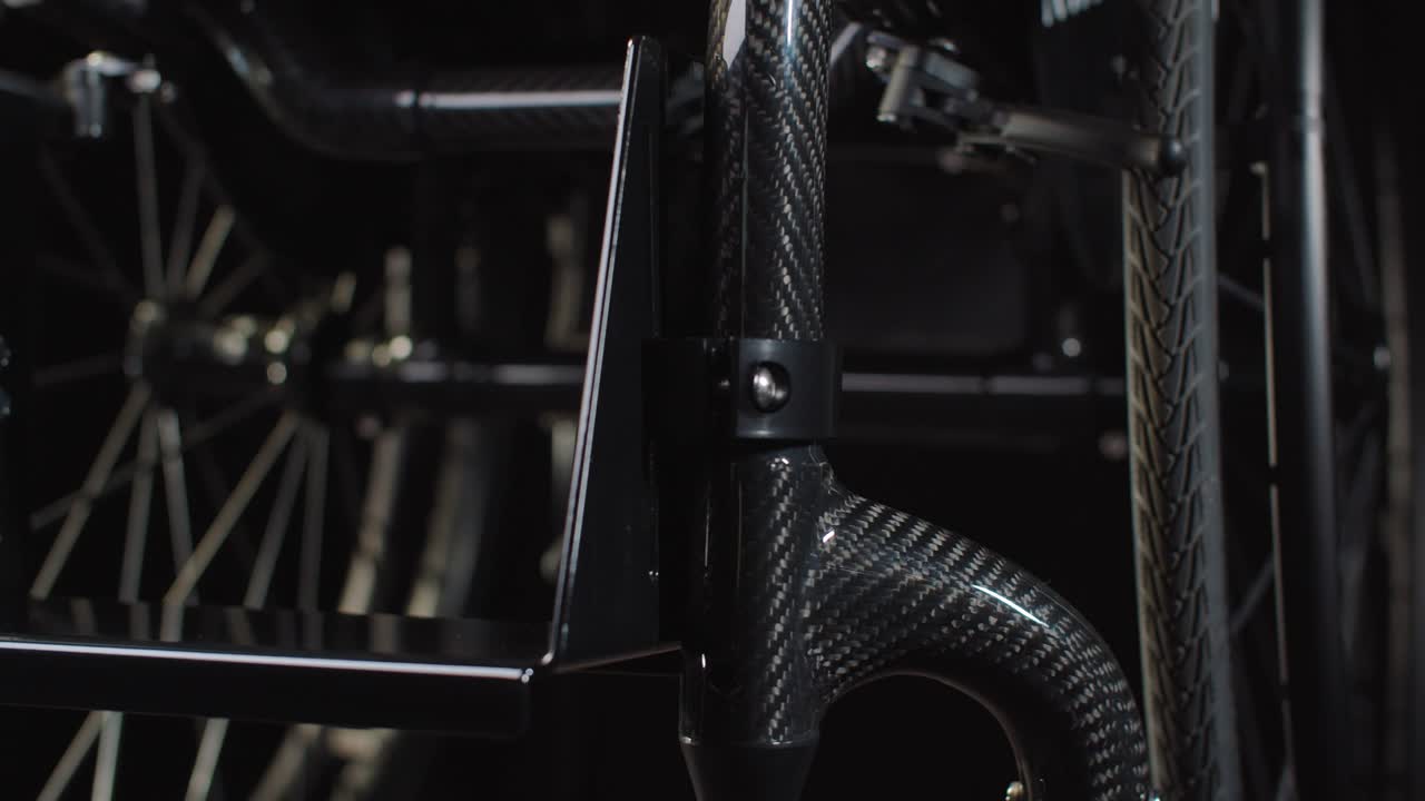Wheels and footrest of wheelchair