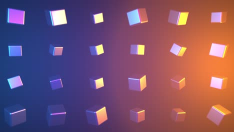 abstract neon cubes background