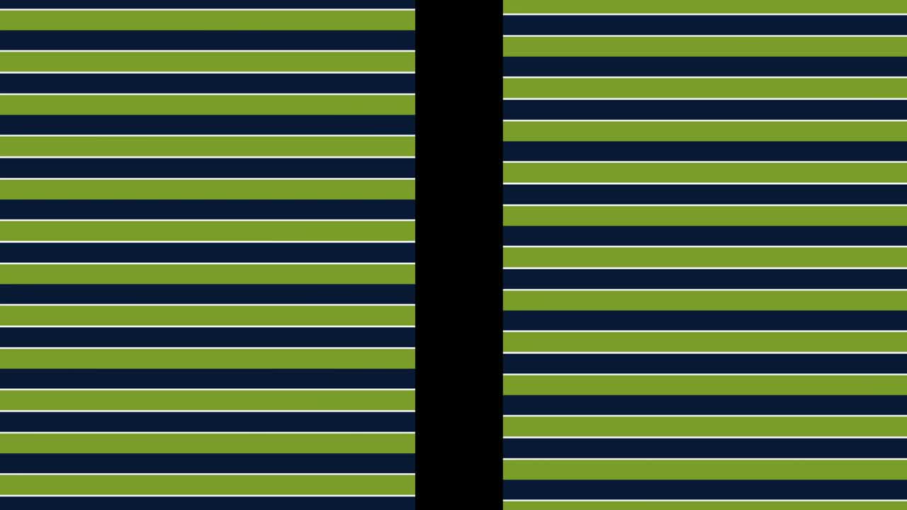 animación compuesta por rayas de colores intersectadas.