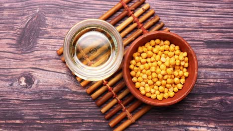 chickpeas and oil