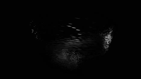 abstract black and white sphere