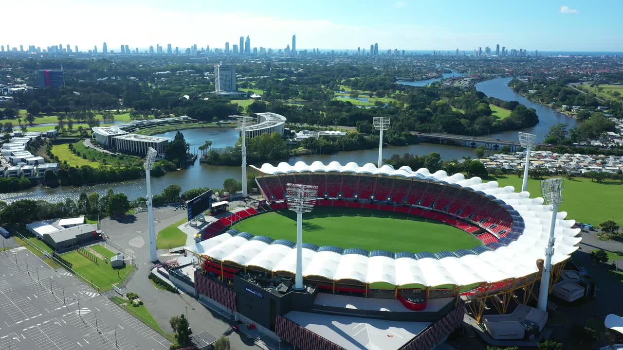 Metricon Stadium standing empty due to corona virus, Brilliant day , Gold Coast Australia