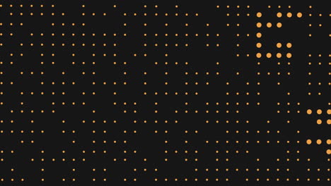 patrón de puntos futuristas digitales con color neón en el espacio oscuro