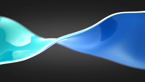 looped animation of color ribbon on dark.