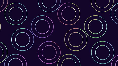 luminous overlapping circles create hypnotic pattern on a dark background