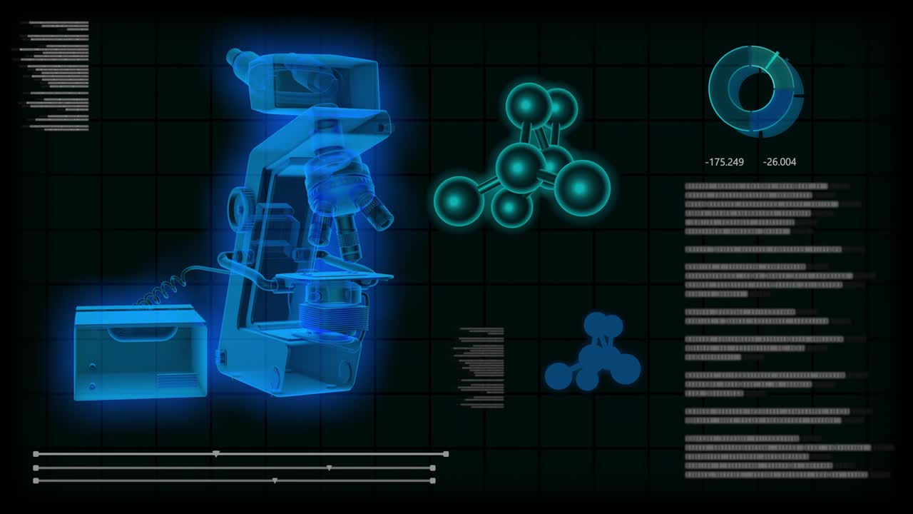 3의 세트 의학 무 링 클립 예술을위한 과학 스레이 개념 오버레이 및 배경 플러스 현미경 및 dna 클립과 클립 경로 프로젝트 - 4k 60fps uhd 3d 애니메이션