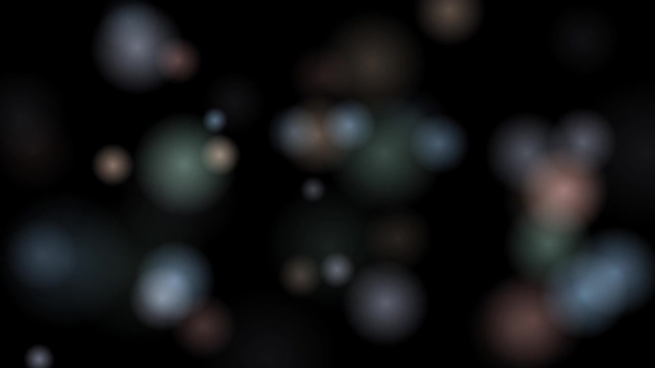 Abstract Background With Floating Soft Bokeh Light Orbs