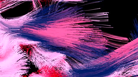 partículas abstractas con colas.