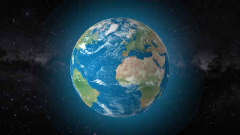 fondo de video cinematográfico muestra un globo terrestre realista girando, haciendo zoom en el país del sáhara occidental | fondo de video realista de la tierra girando y haciendo zoom en el país del sahara occidental en 4k