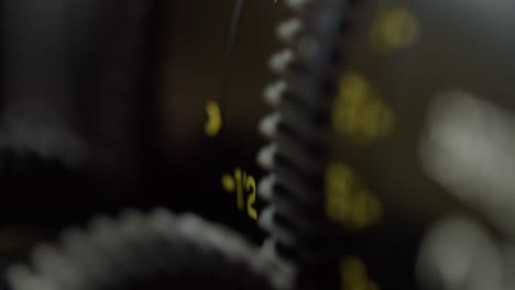 fotografía macro de un sistema físico en una lente de cine