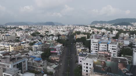 aerial view of a city in india