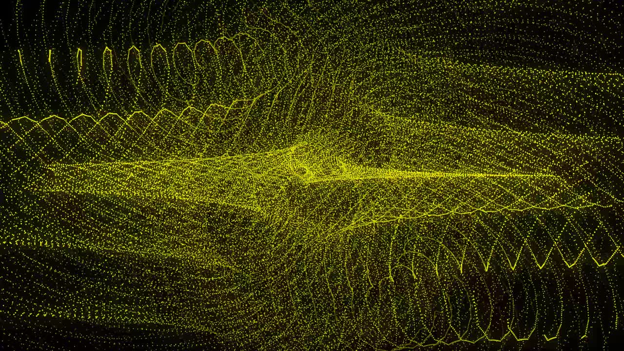 Yellow color Dot Shape Pattern animation motion graphics