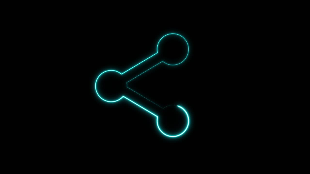 Neon Share Icon