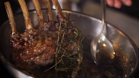 roasted rack of lamb