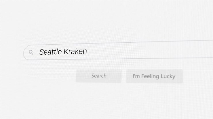 Ricerca di Seattle Kraken sul browser Internet