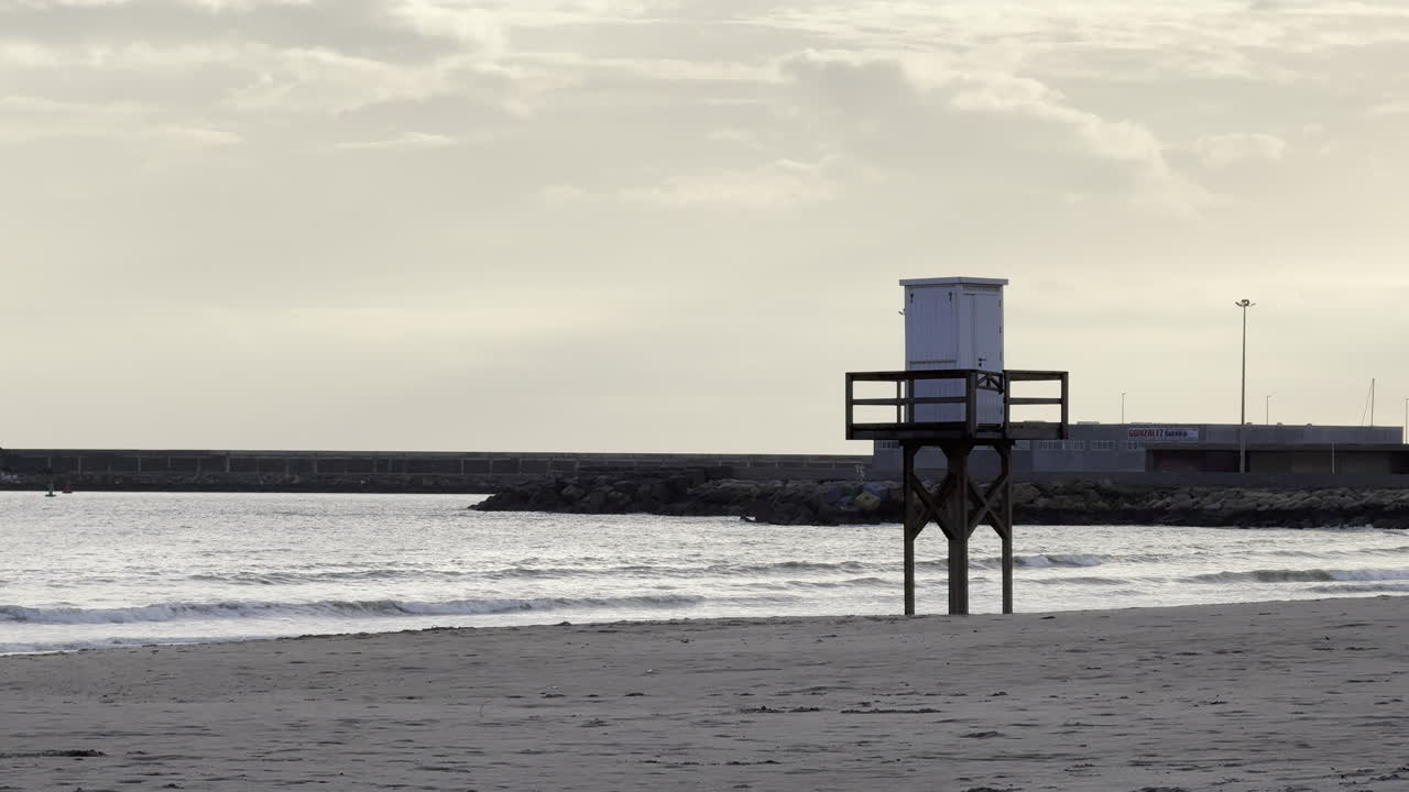 Lifeguard tower on a beach