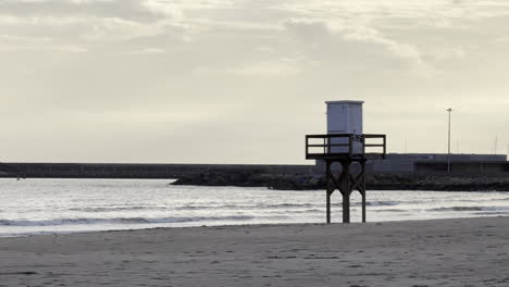 lifeguard tower on a beach