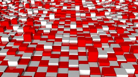 fondo abstracto con bloques de cuadrados rojos y blancos