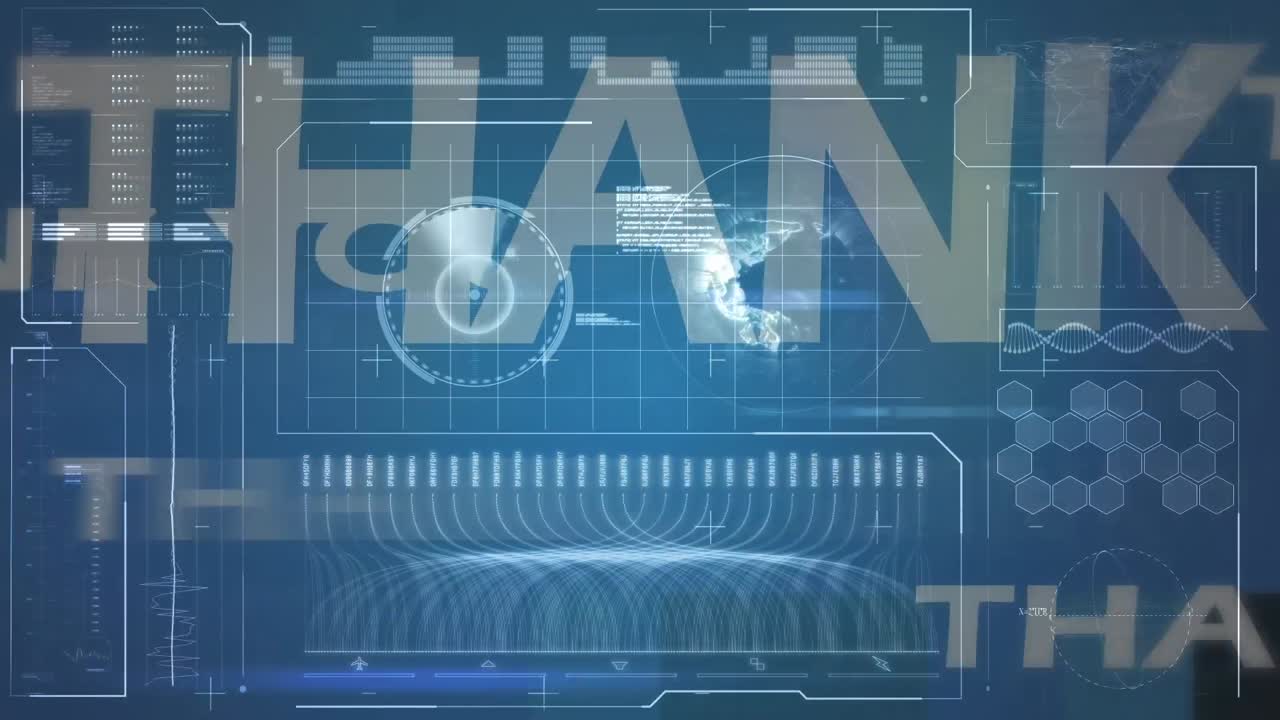 화면에서 데이터 처리를 통해 통합 회로의 애니메이션