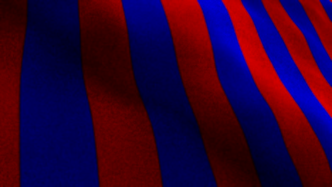 amaranth and blue flag, textile carpet background, still camera, loop