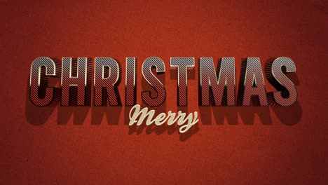 Texto-Vintage-De-Feliz-Navidad-En-Fondo-Rojo-Grunge