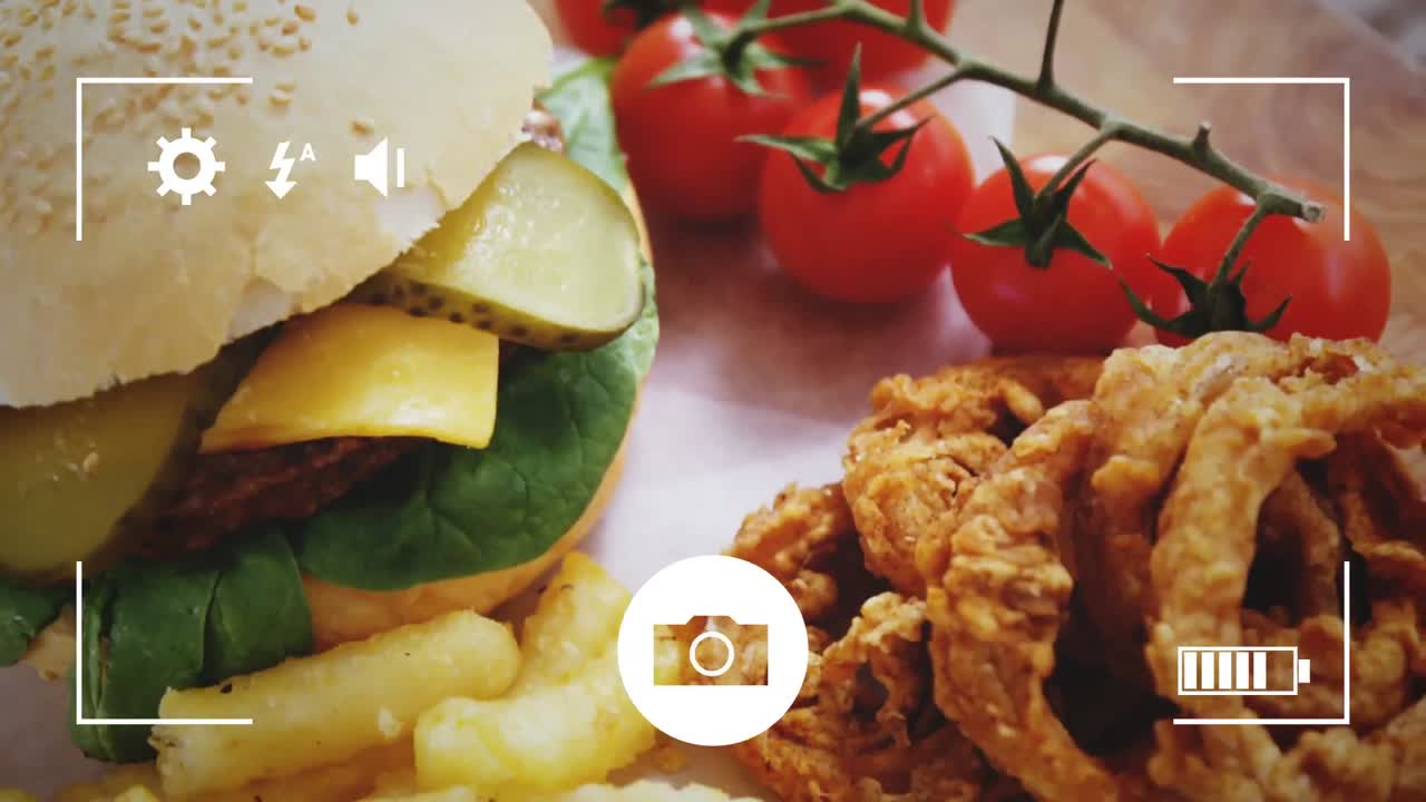 tomar fotos de los alimentos con una cámara digital