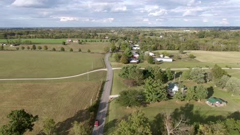 Dolly-Forward-over-Houses-and-Farms-in-the-Countryside