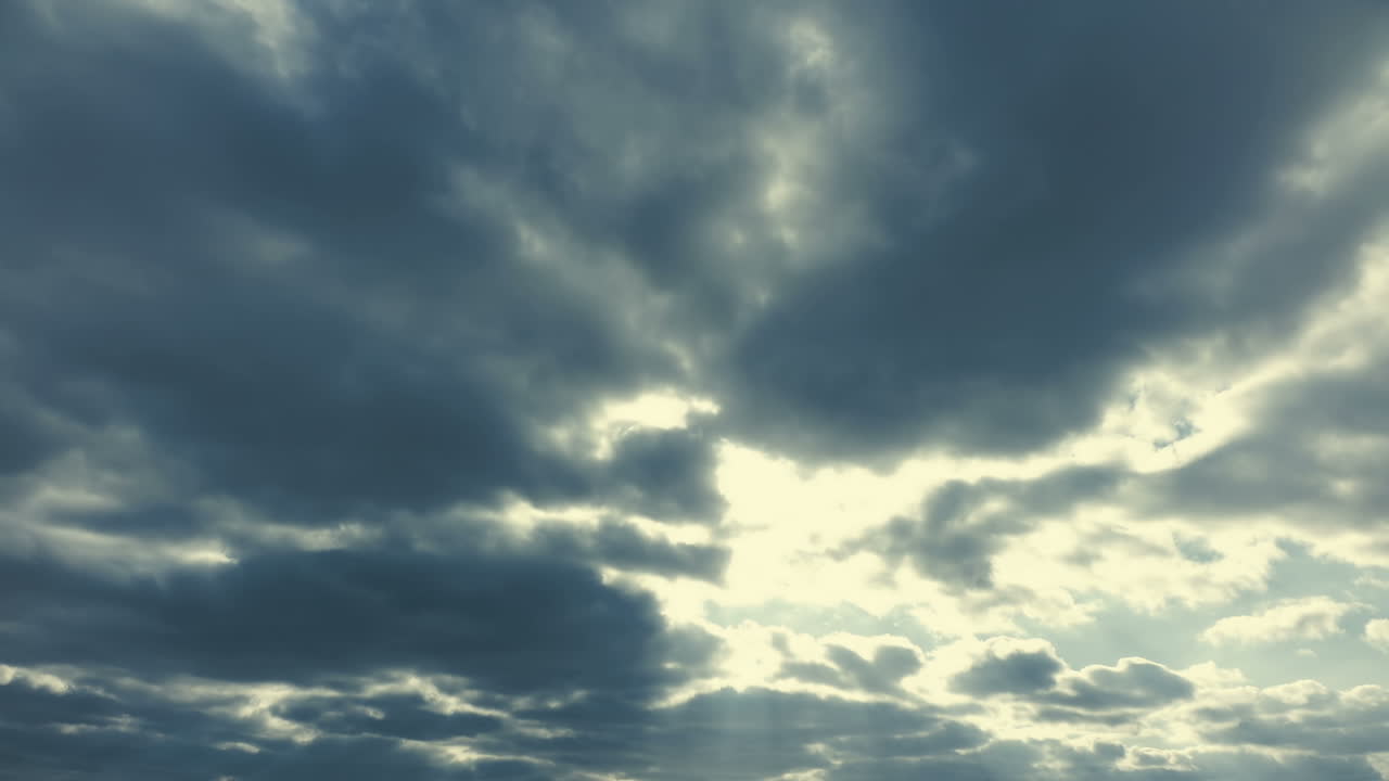 Time lapse, movement of clouds. The movement of clouds in the sky