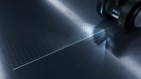 automated guided vehicle (agv) with scanning light beam technology