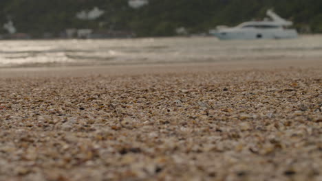 waves lapping the shore