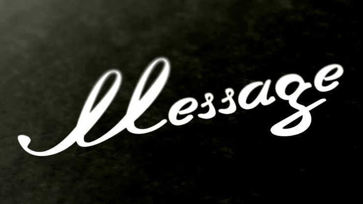 "Message" on the page. Looping footage has 4K resolution.
