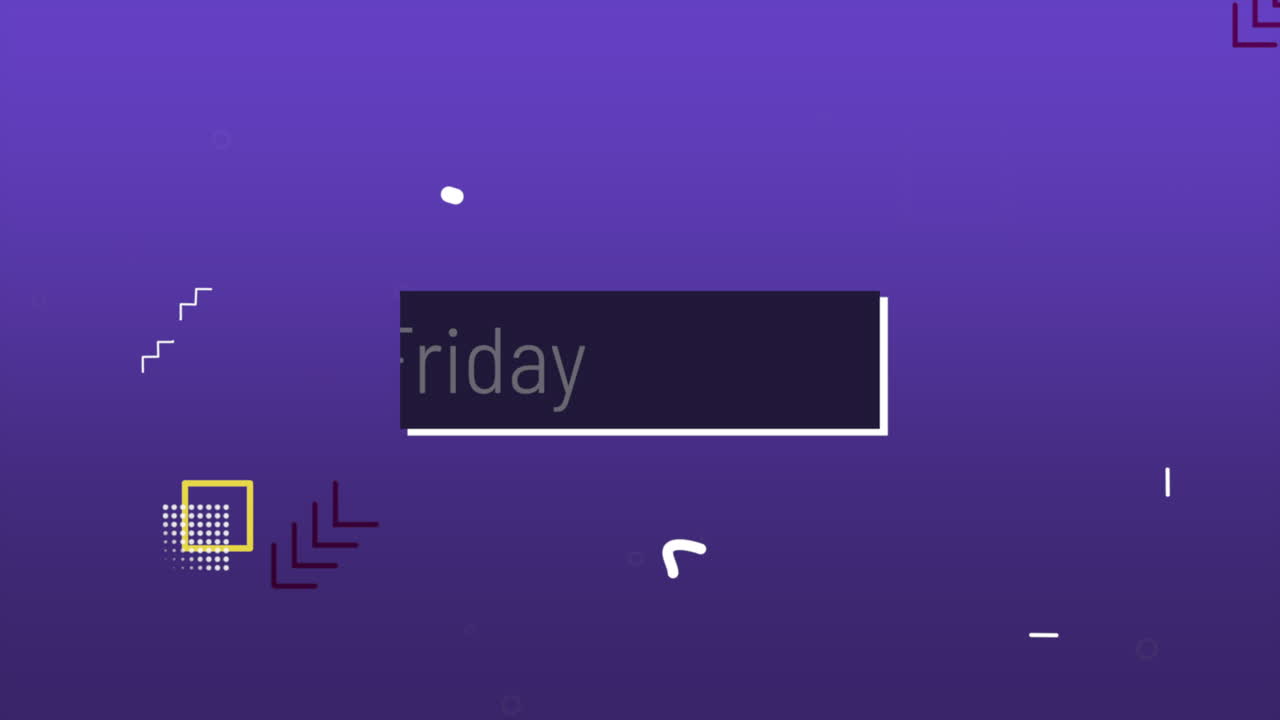 viernes negro con formas geométricas de memphis