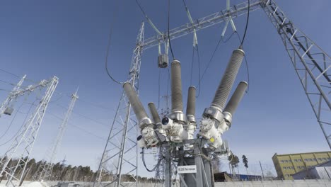 high-voltage electrical substation