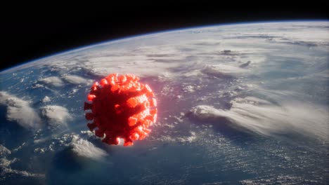 Coronavirus-COVID-19-on-the-Earth-orbit