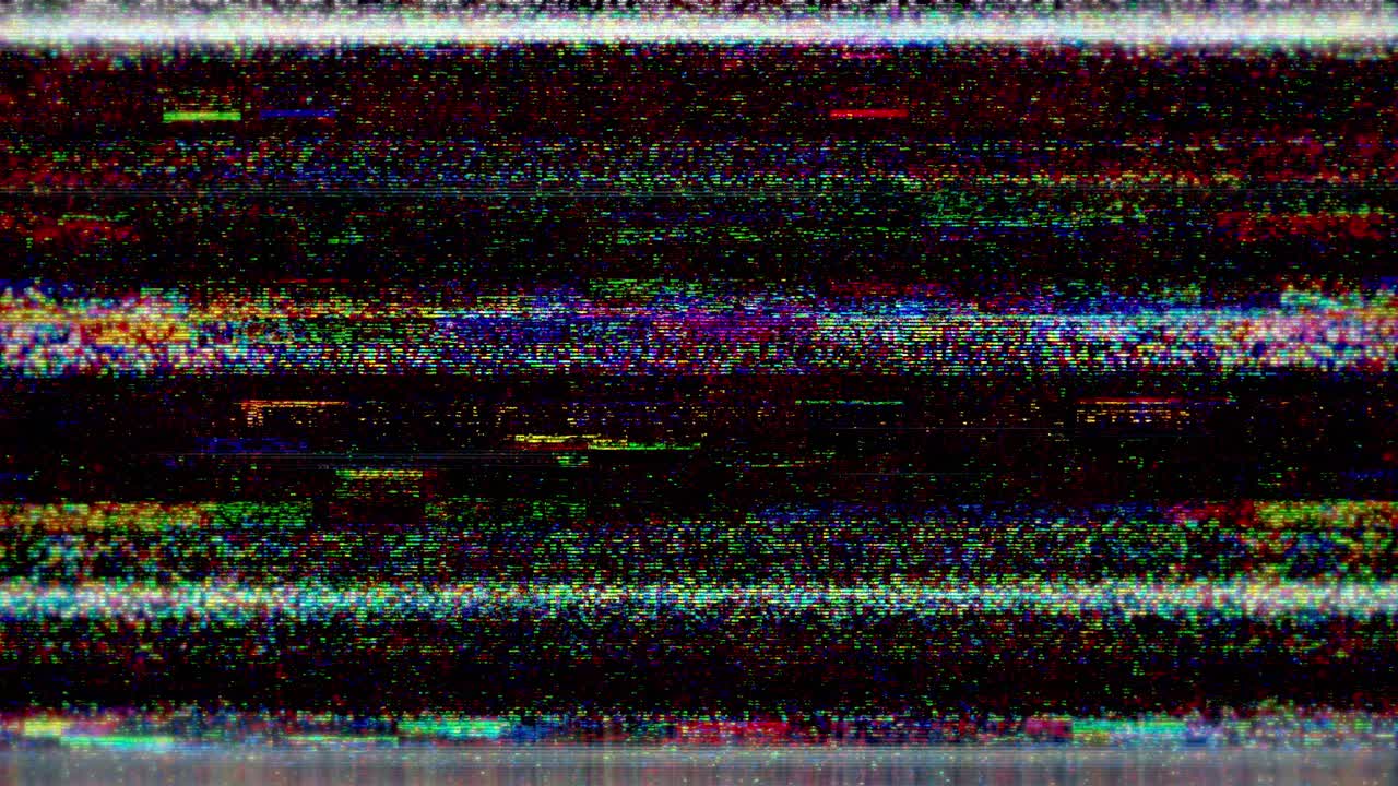 Digital Glitch Noise Static Screen Effect