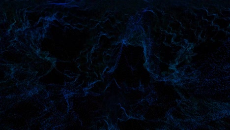 abstract million blue particles big data digital technology waveform