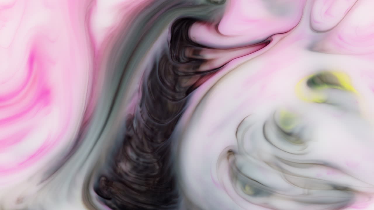 tinta metálica rosada visual, mezcla multicolor, colorante amarillo que fluye, colorido de fondo visual