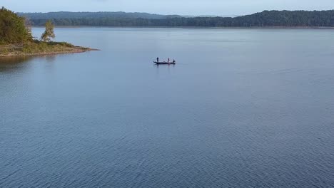 friends fishing at the lake