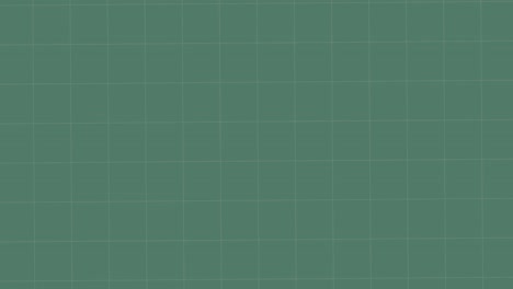 animation of graduation hat and degree icon over grid network on green background with copy space