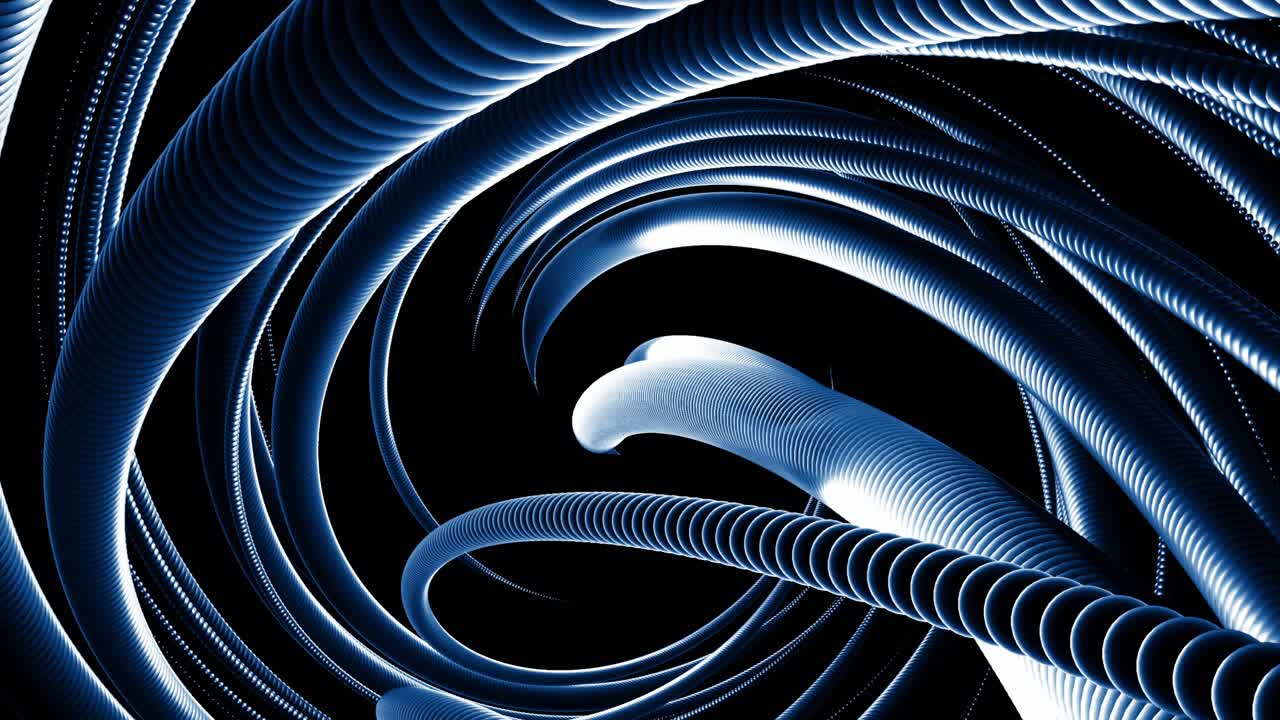 Abstract Blue Spiral Design