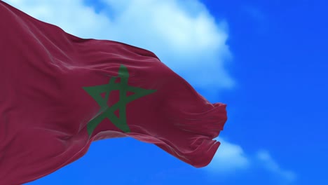seamless loop of morocco flag.