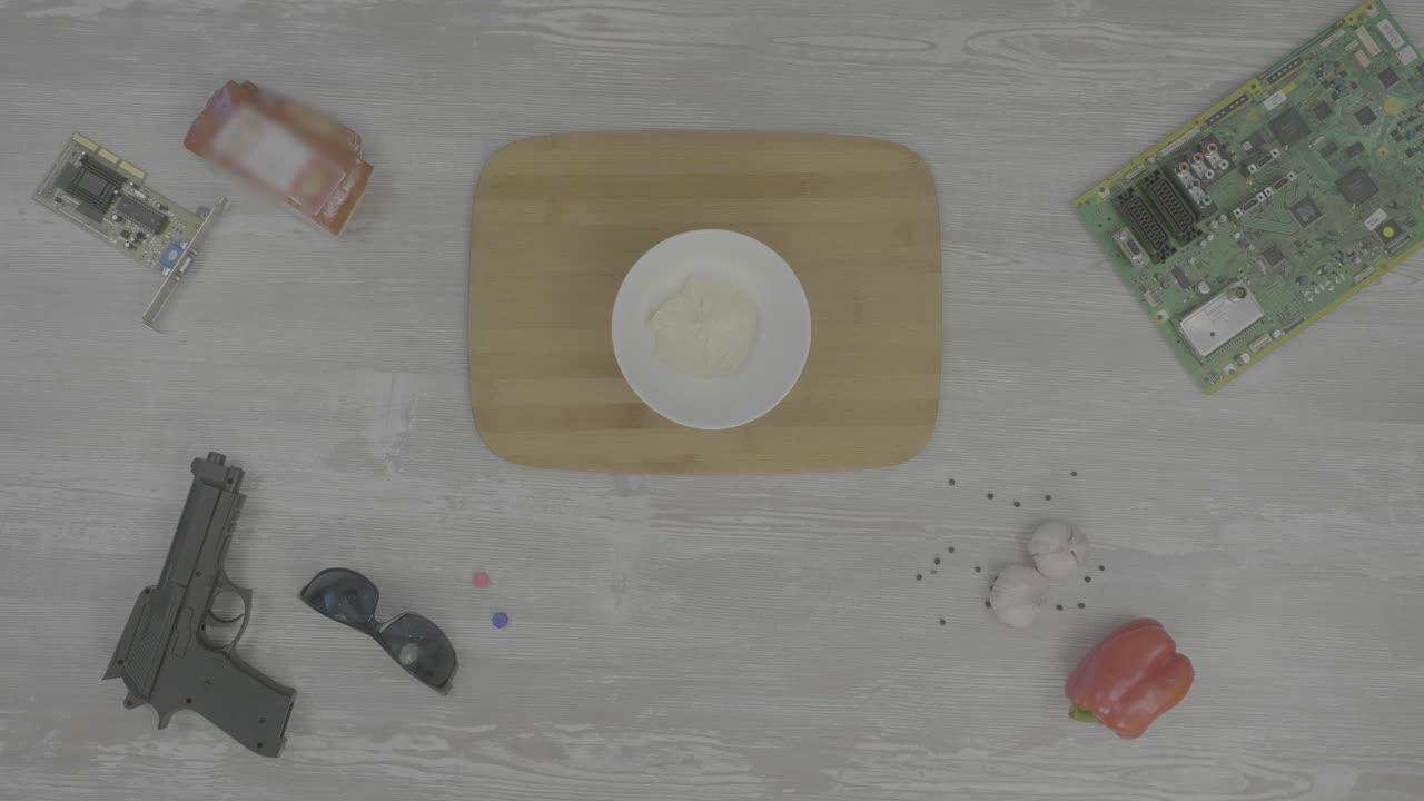 다양한 재료 와 식구 를 사용 한 음식 을 준비 하는 것