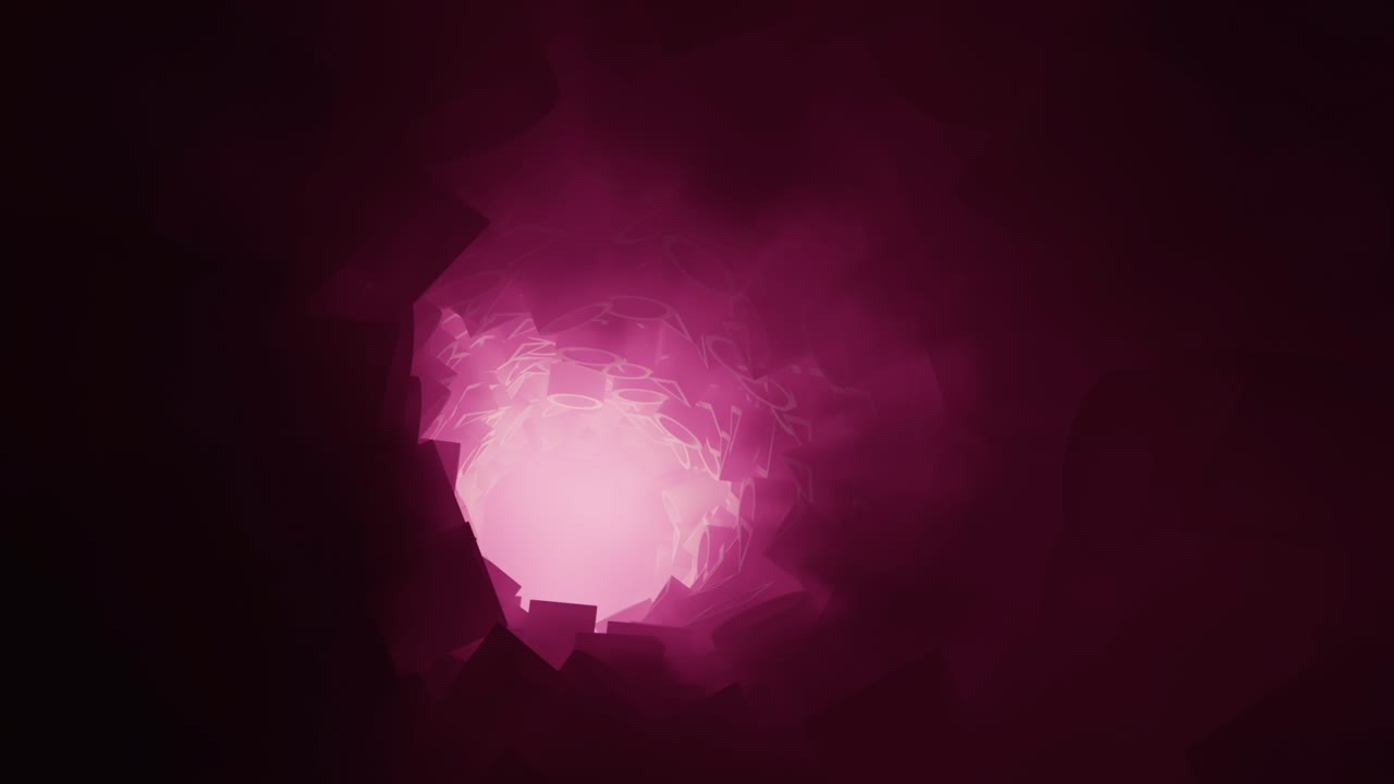 бесконечный туннель, заполненный игровыми символами.