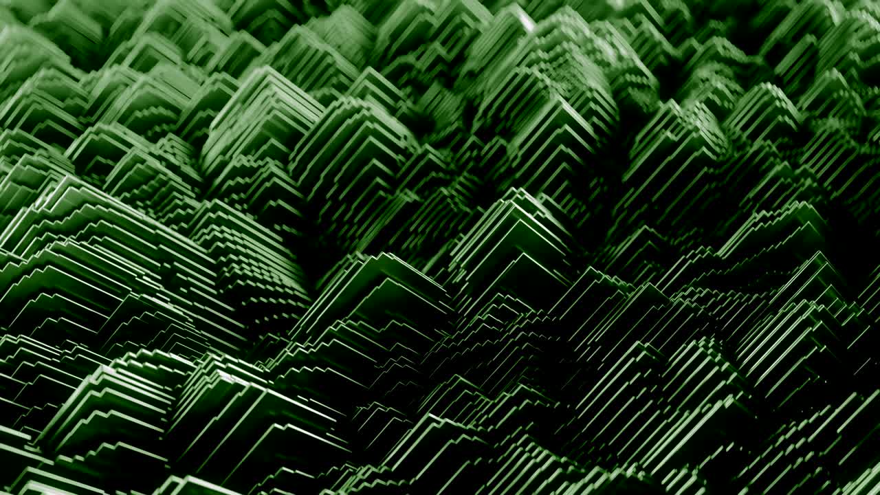Abstract Waveform. 4K UHD animation.