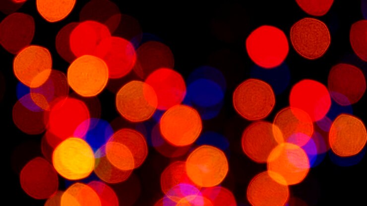 Luci bokeh colorate