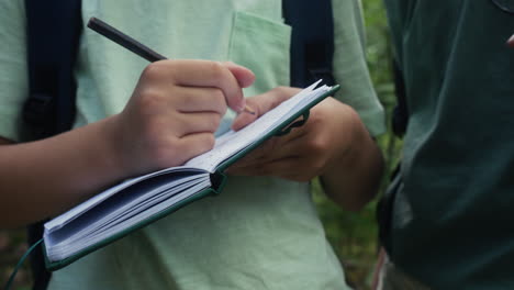 niños jugando e investigando el entorno