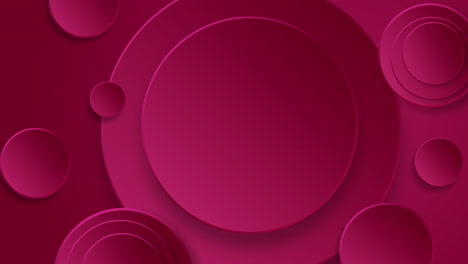 modern abstract red background. minimalist artwork and geometric circle shapes paper cut. creative cover advertise. loop motion graphic.