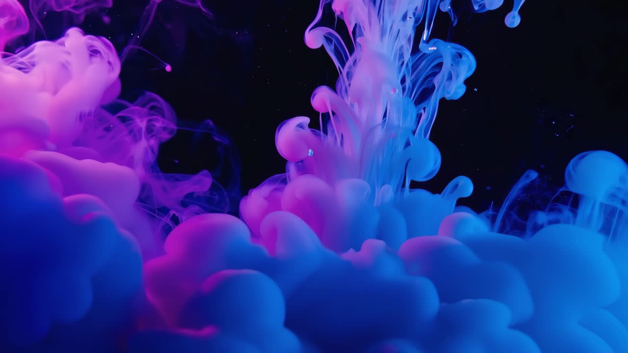 Abstract Ink and Water Art